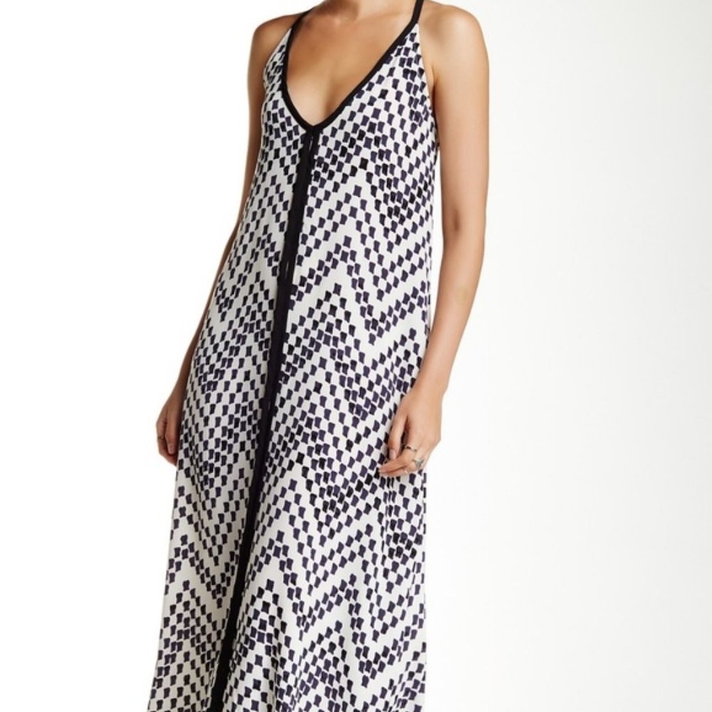 Love Stitch Square Racerback Maxi Dress